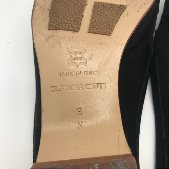 Claudia Ciuti Loafer Mules Charmed Black Slip on Womens Size 8 - Picture 11 of 14